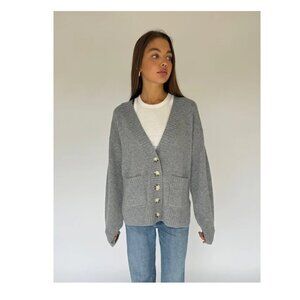 NWT Archer Eden Boyfriend V Neck Cashmere Cardigan